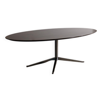 Florence Knoll large dining table in walnut, 1960s