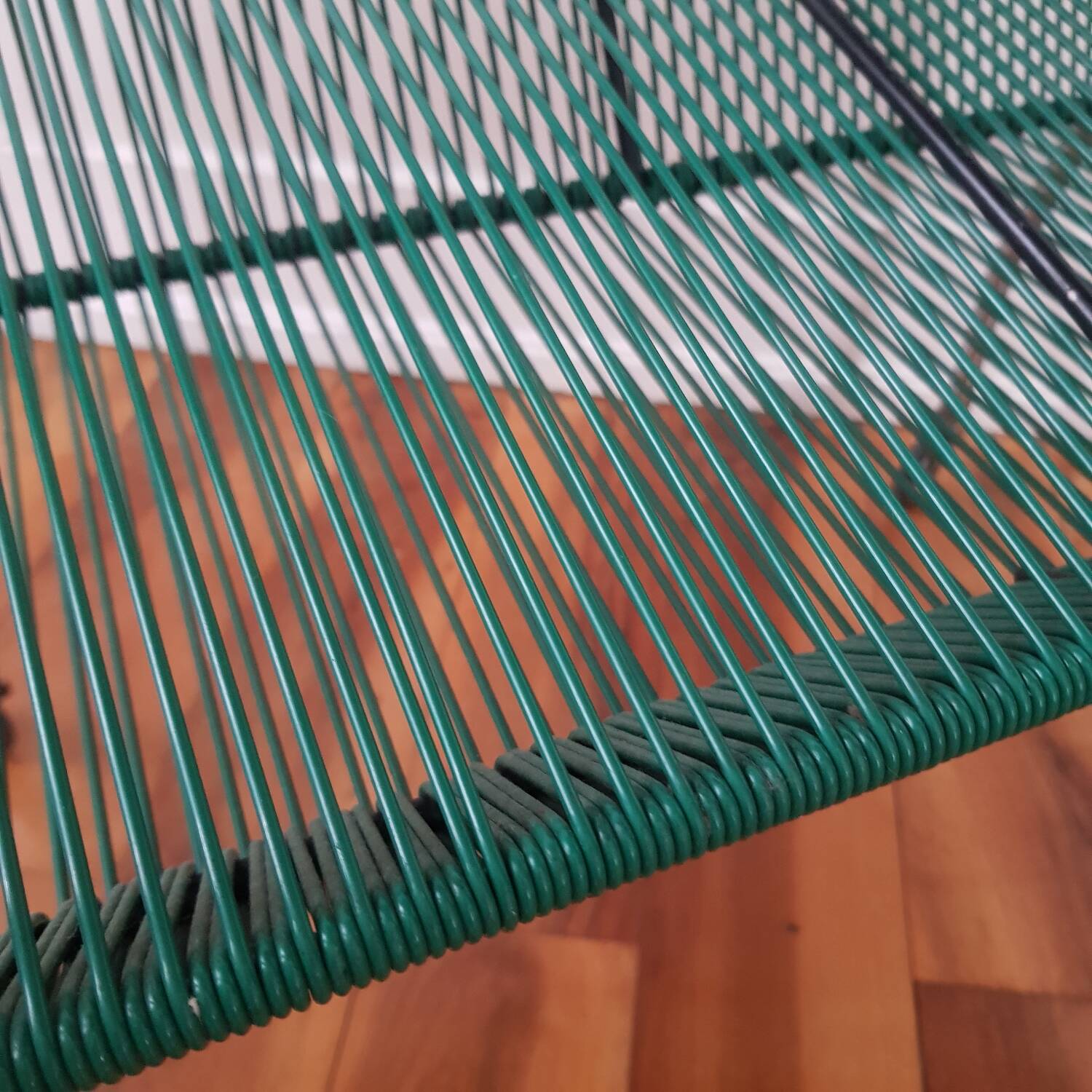 1950s vinyl storage side table