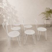 Garden chair "Cœur" attributed to Mathieu Matégot, perforated metal, years
