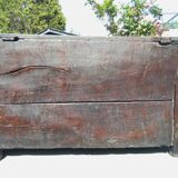 Chest 19th solid oak completely renovated, wax and patinated in the old