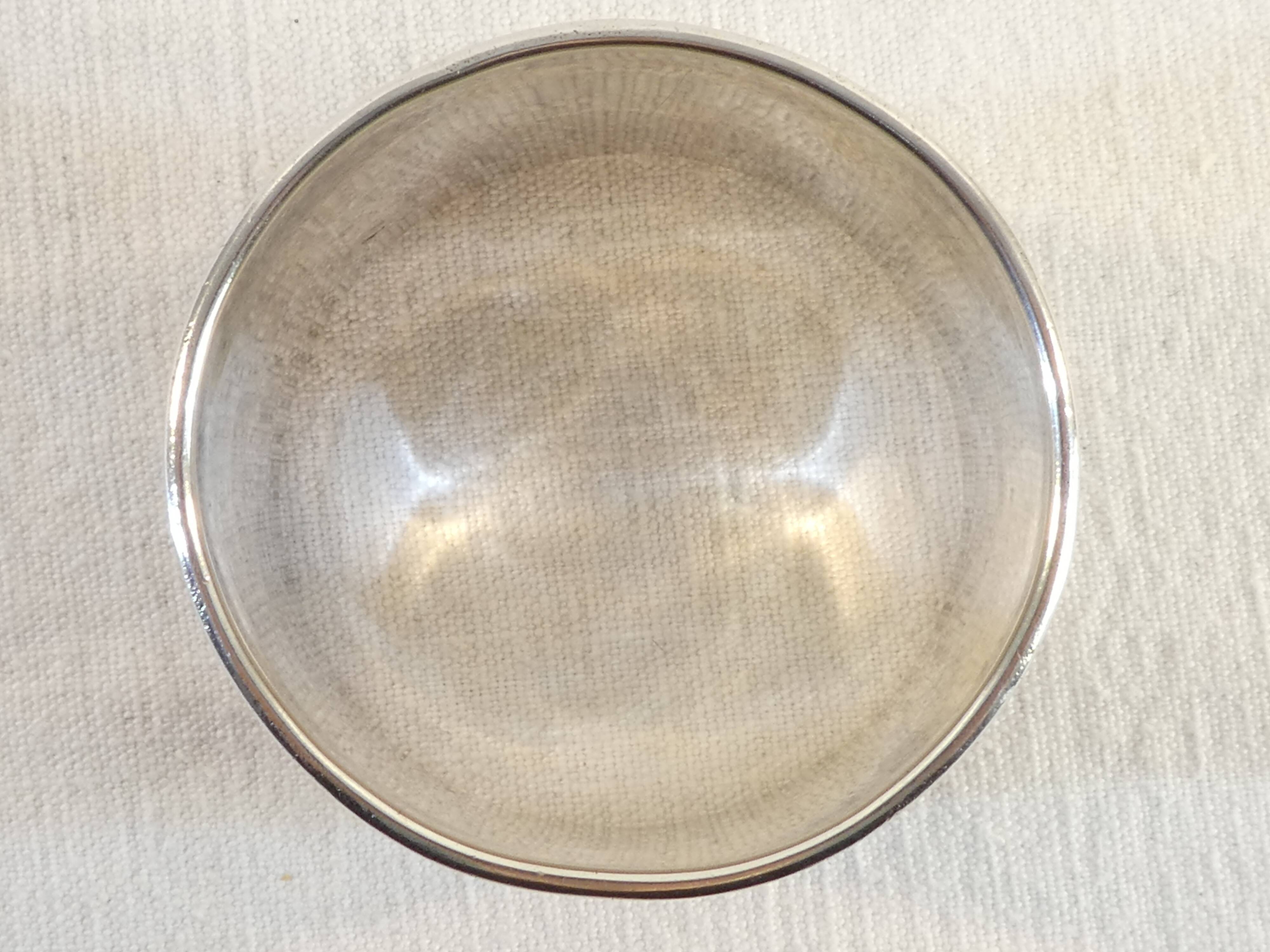 Solid silver towel round late 19th