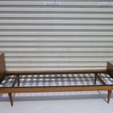 set of 2 beds 1950 Scandinavian veneer