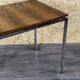 60s 70s teak office table desk chrome frame Danish design