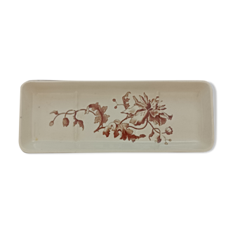 Old earthenware soap dish Gien