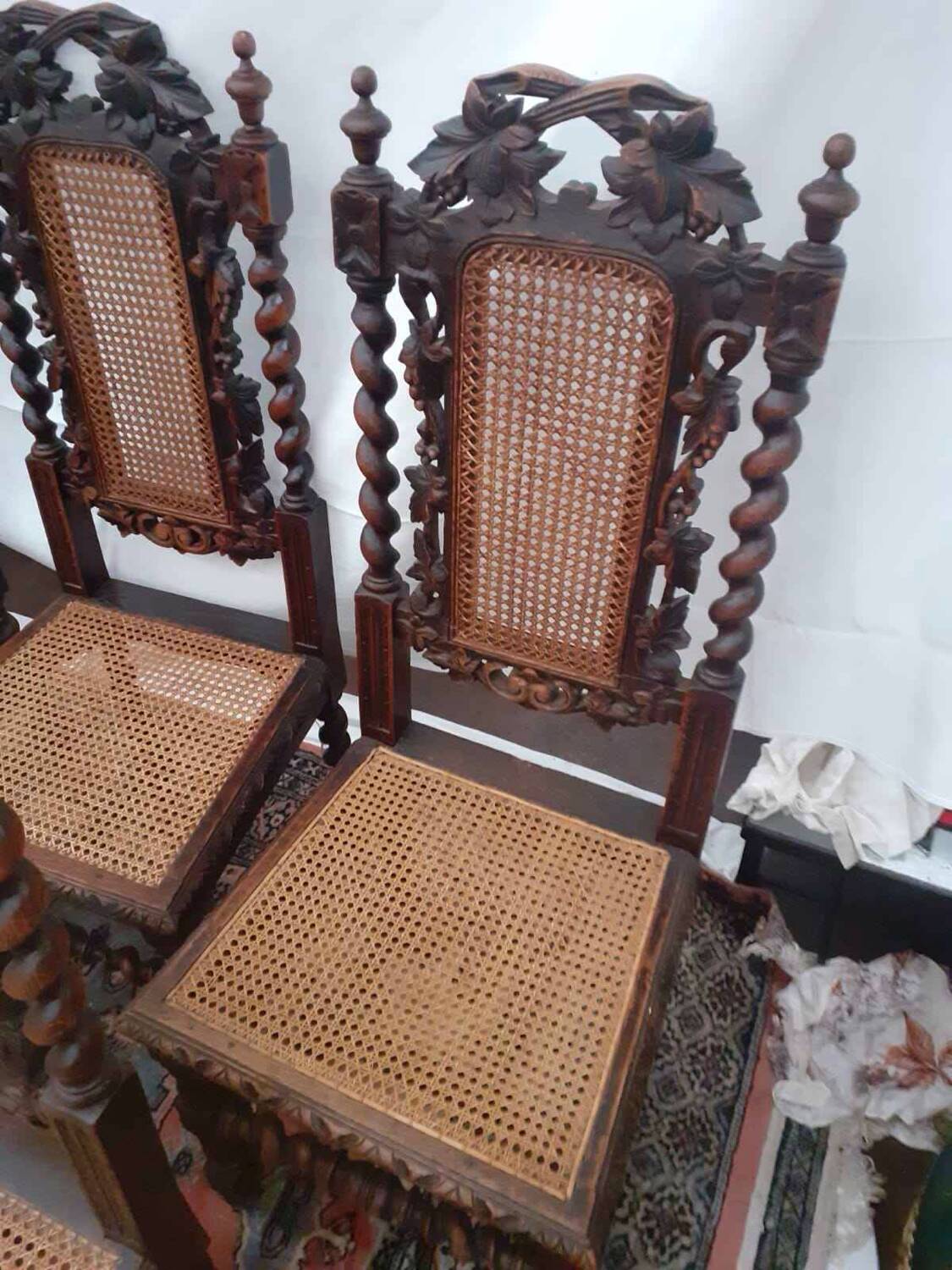 5 Louis XIII style chairs
