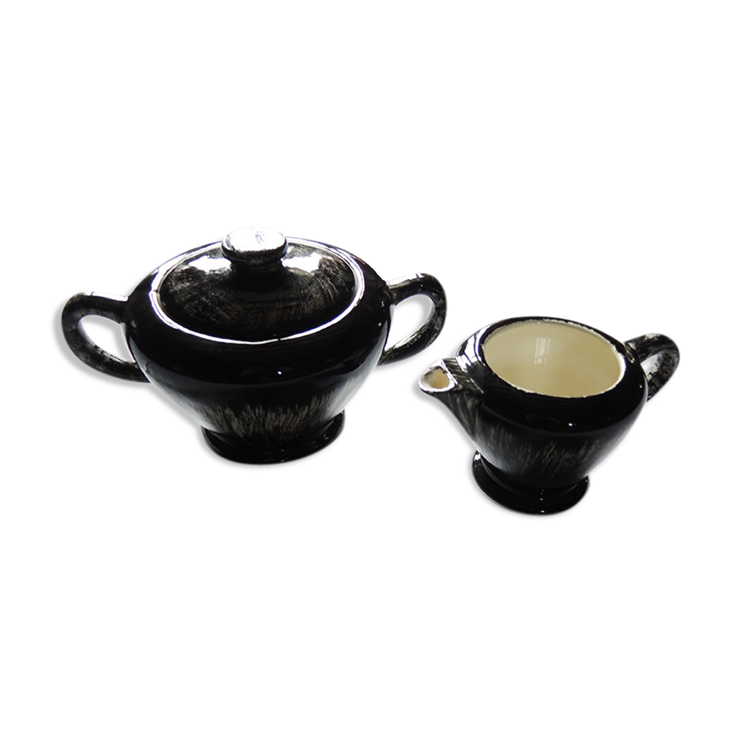 Pair of the Salins earthenware factory: Golfe Juan