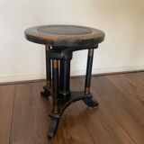 Art deco regency piano stool in oak 1920s