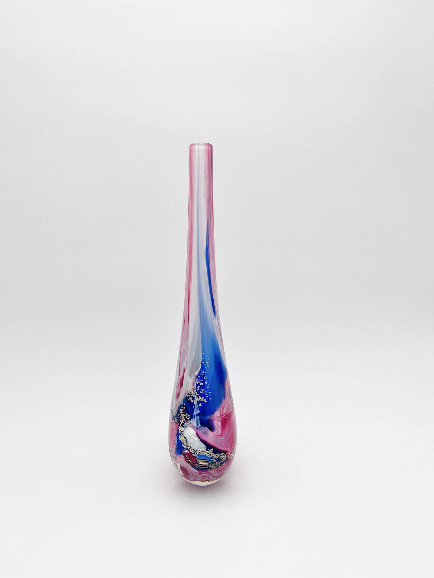 Oball Murano Vase - Sommerso - 24k Gold - Labeled - H30cm/1.17kg