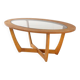Oval coffee table 'Salford' mid century modern