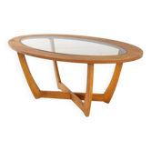 Oval coffee table 'Salford' mid century modern