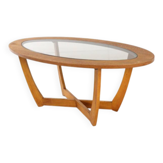 Oval coffee table 'Salford' mid century modern