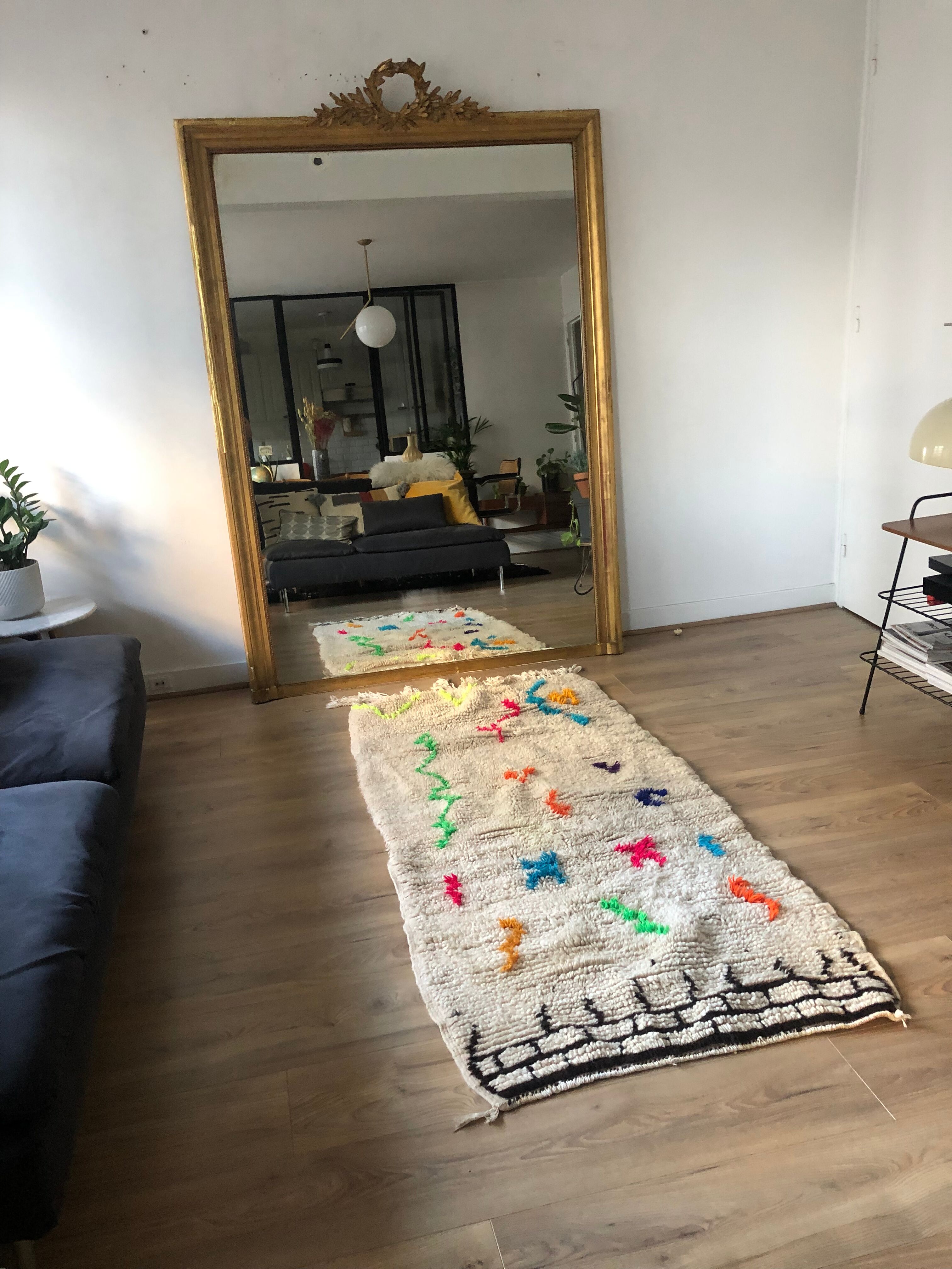 Killim wool berber carpet 150x60cm