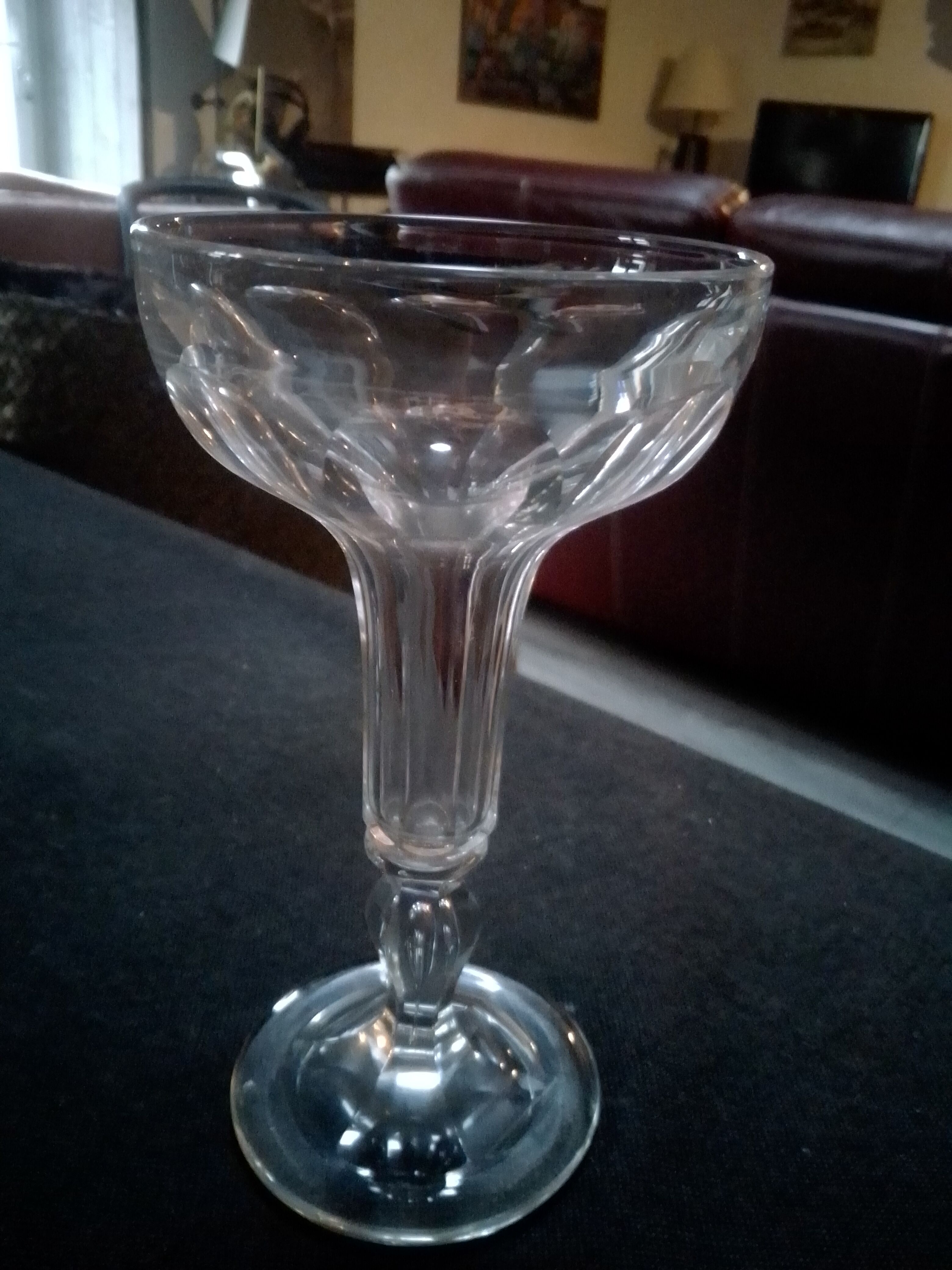 4 champagne crystal cups