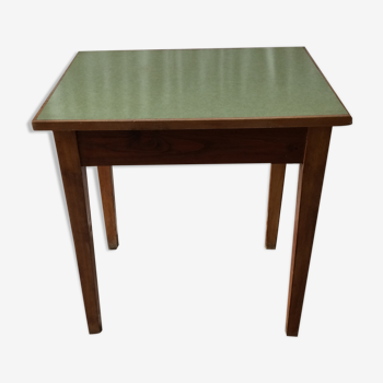 Ancien table cuisine bois & plateau formica 1960