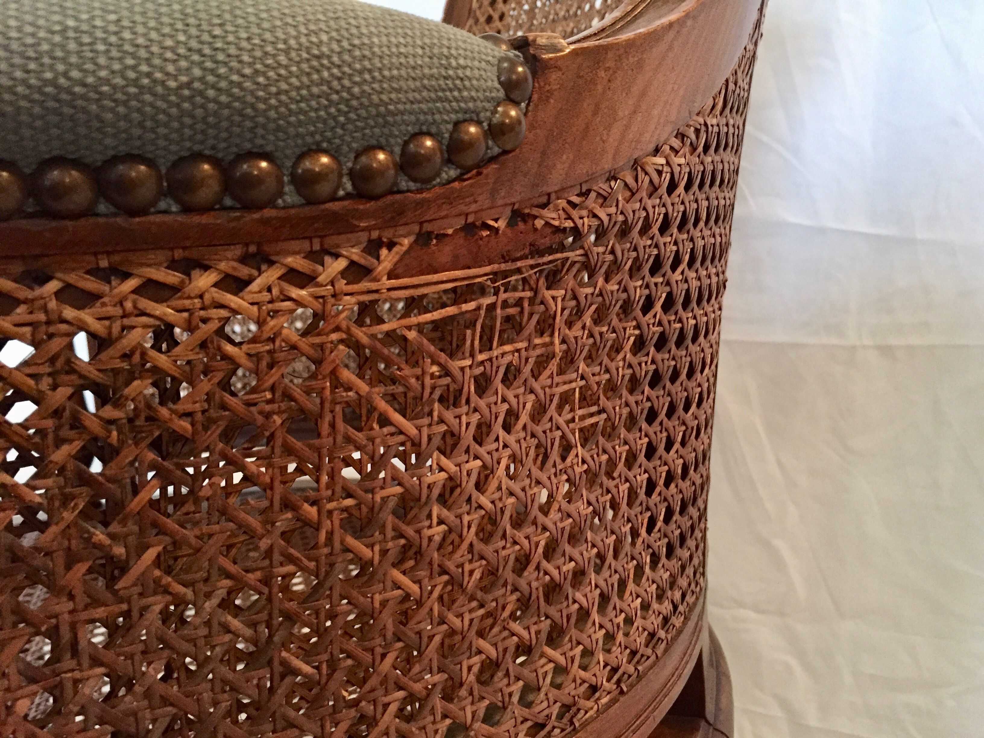 Caninboard office chair, 19th century