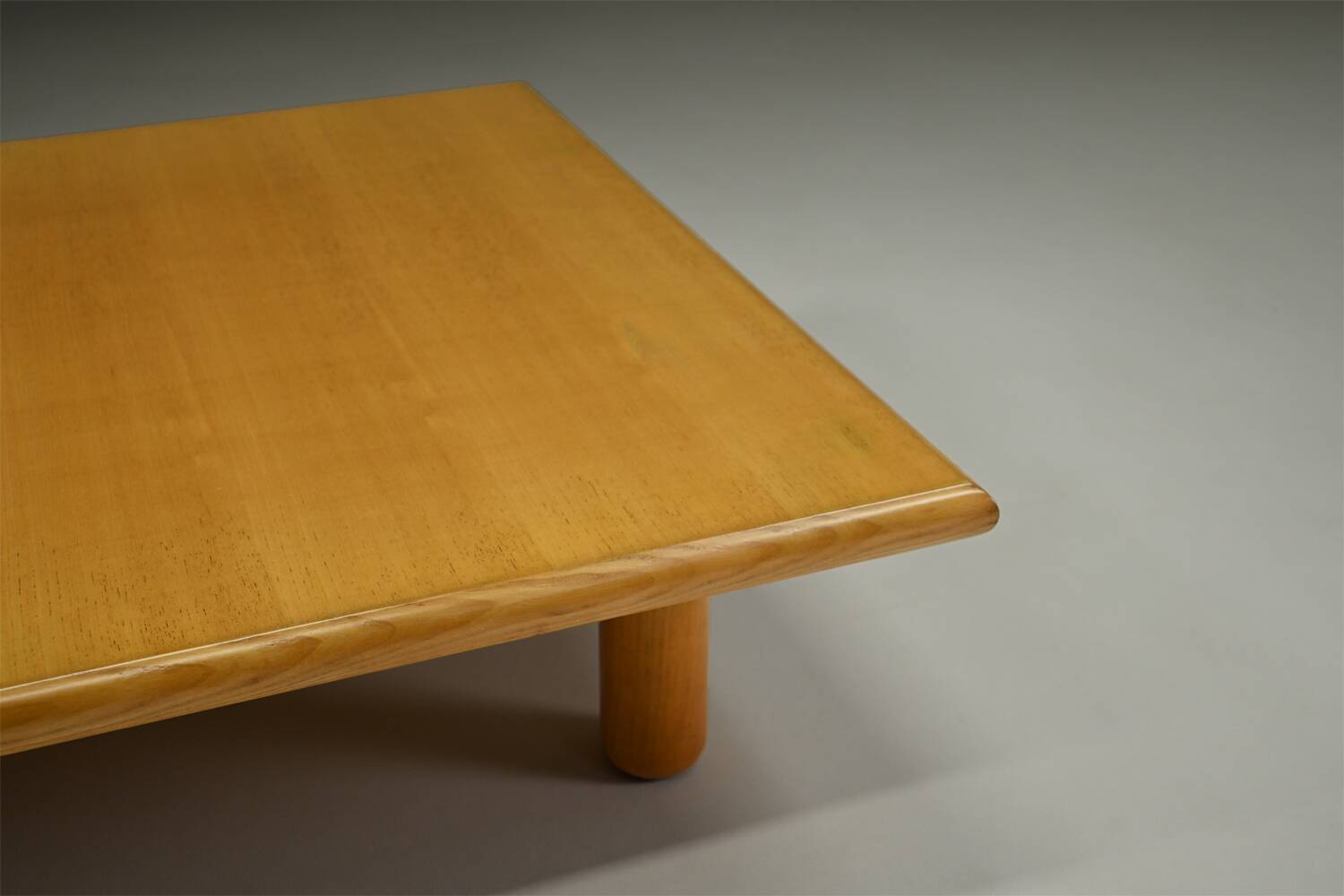 Minimalist ash wood coffee table, 1980s europe.