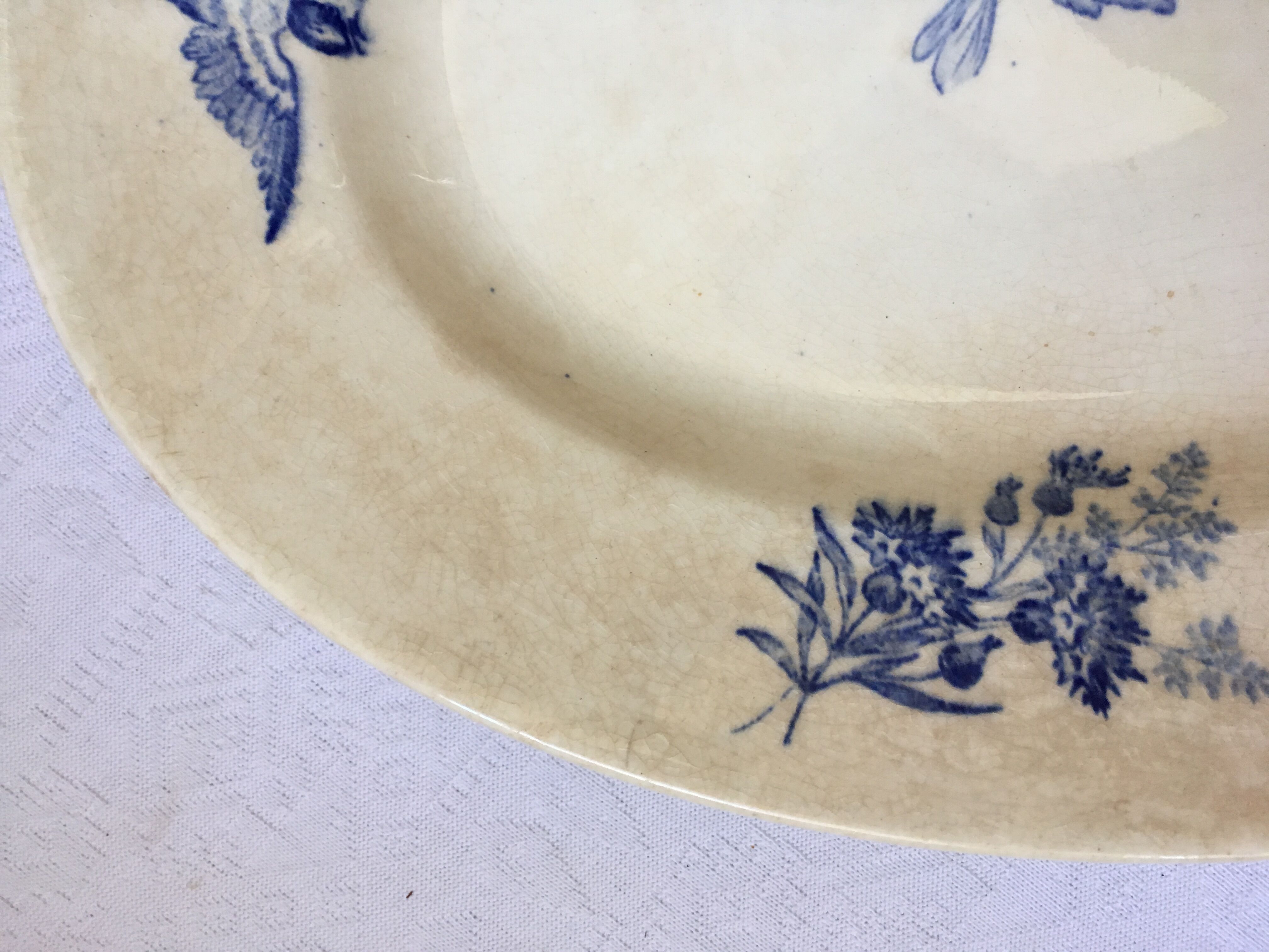 Longwy Iron Earth serving dish botanical collection