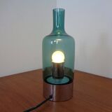 Italian glass and chrome table lamp, 1960s