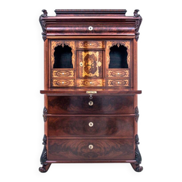 Ancient secretary, Northern Europe, circa 1850.
