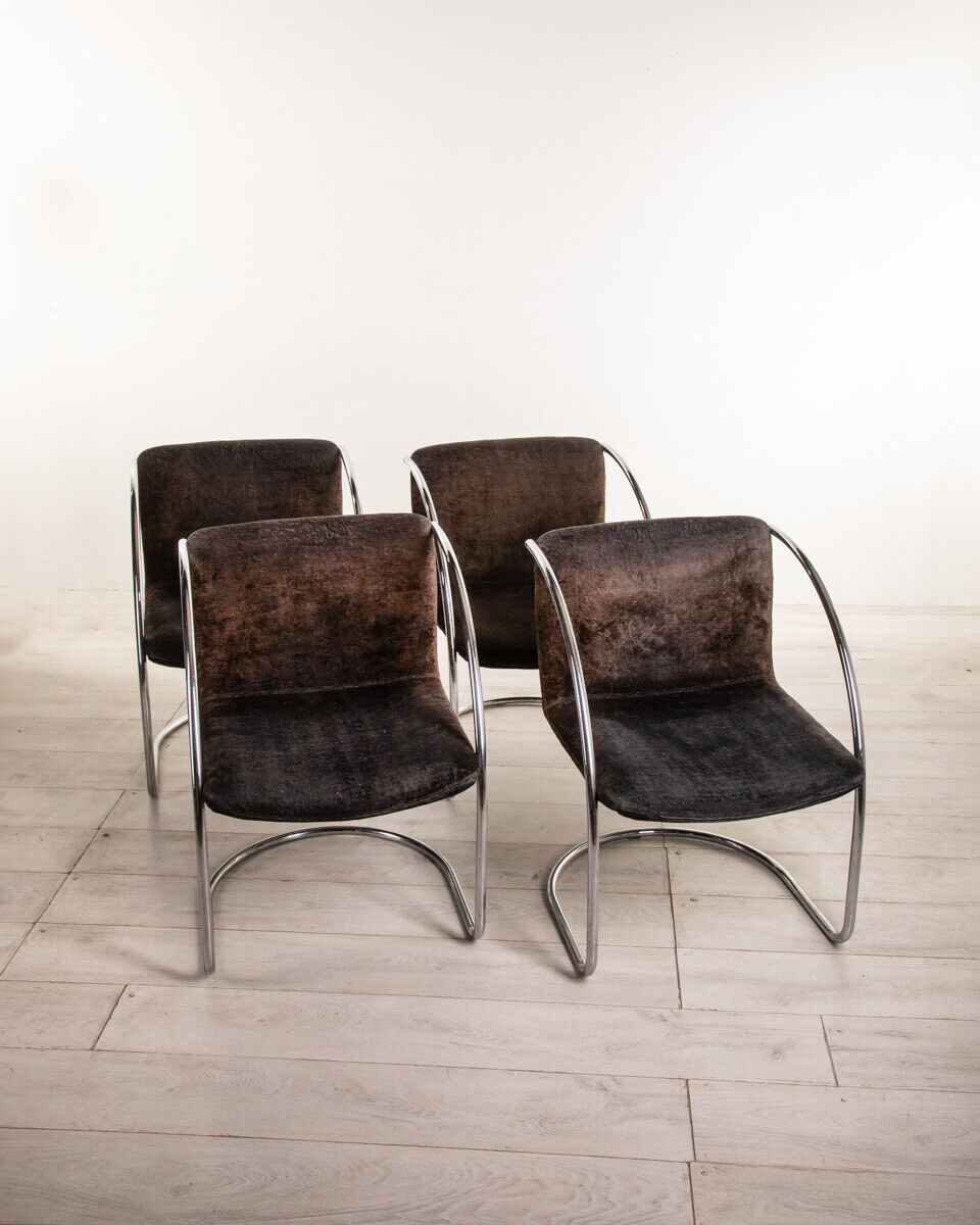 Set 4 chaises vintage 1960s
