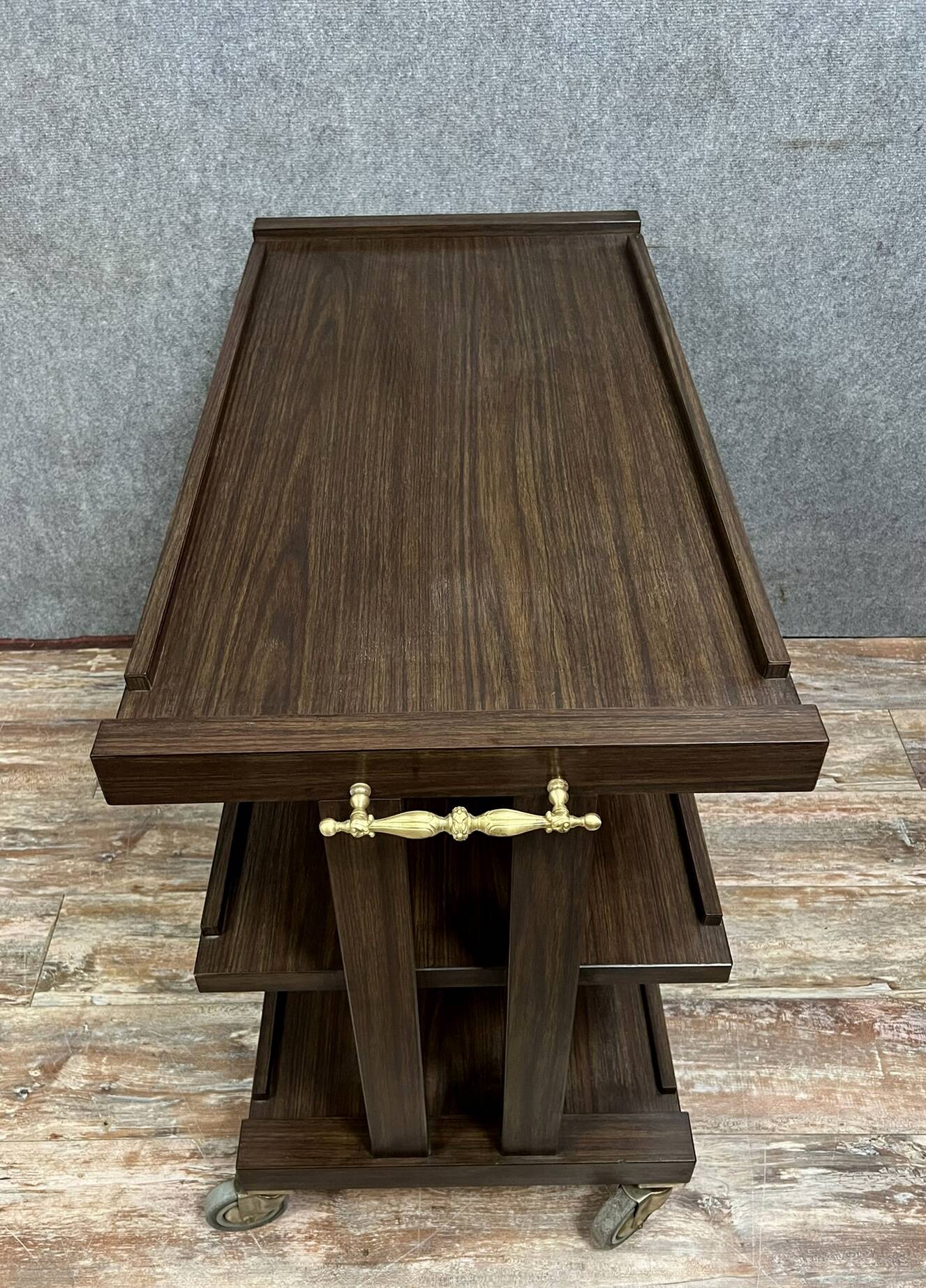 Vintage Macassar serving cart circa 1970