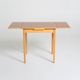 Extendable dining table in laminate and beech, Sweden, 1950s-60s