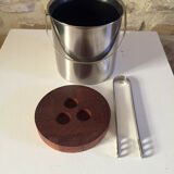 Arne Jacobsen bucket with vintage bottles