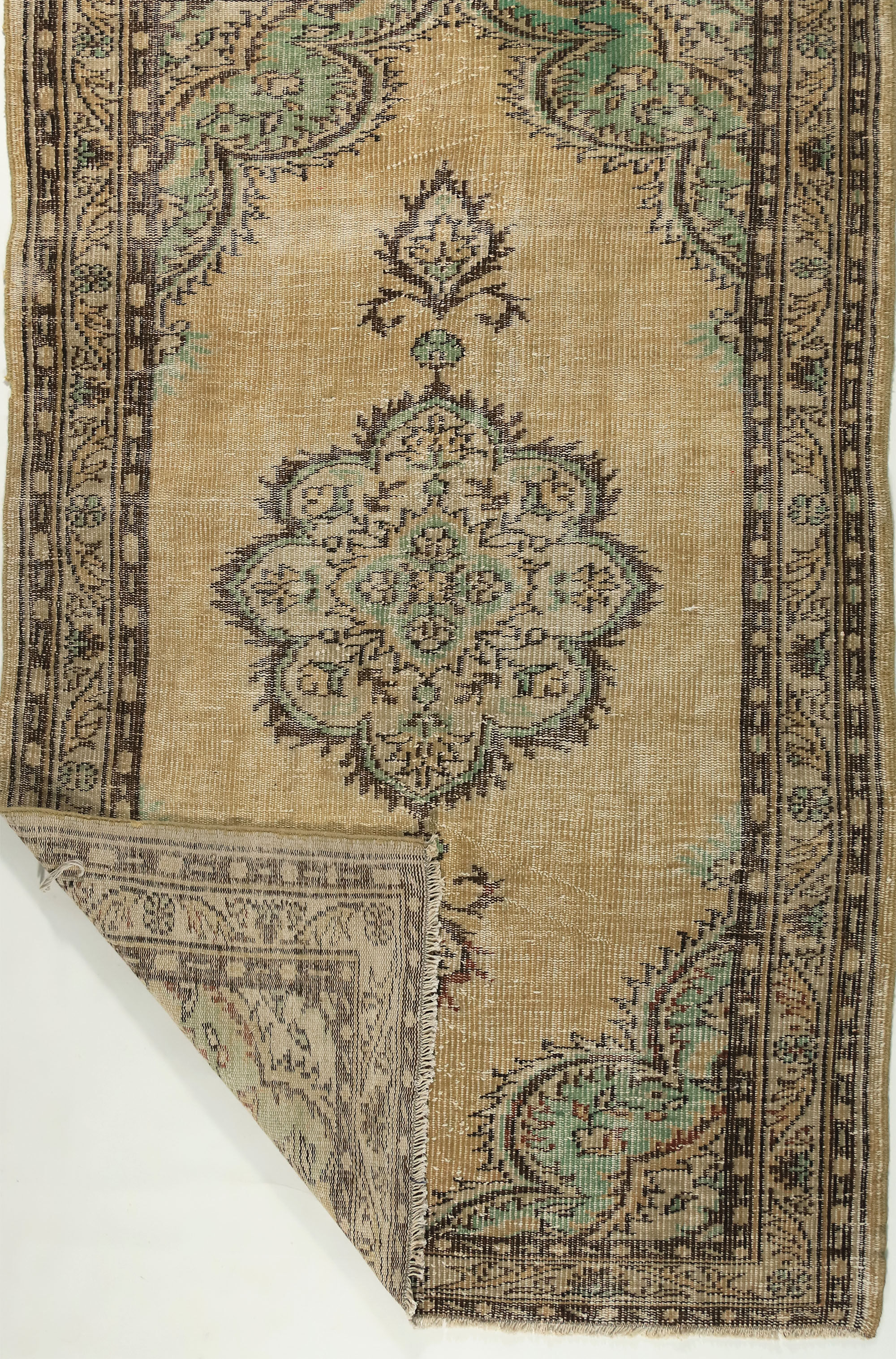 Anatolian handmade vintage rug 217 cm x 145 cm