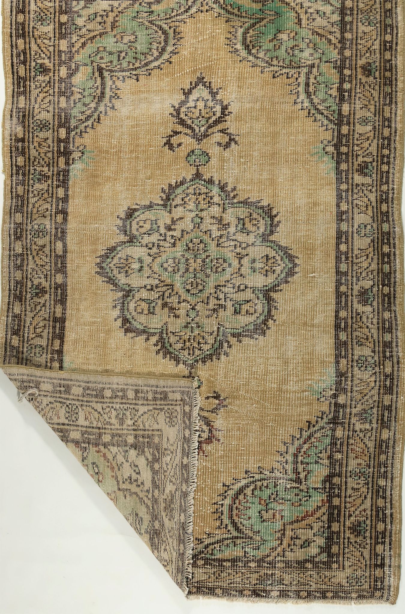 Anatolian handmade vintage rug 217 cm x 145 cm
