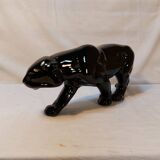 Art Deco Style Black Panther Ceramic
