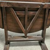 Small oval folding wine table