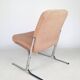 Chauffeuse vintage,  tissu et chrome