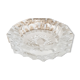 Chiseled glass ashtray