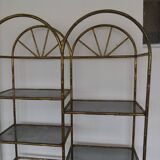 Brass imitation bamboo store display stand