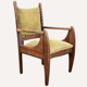 Dutch art deco curved chair, ca 1930s