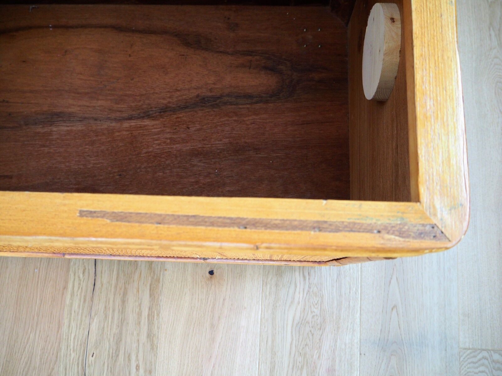 Vintage rattan chest