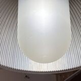 Suspension industrielle corps aluminium diffuseur méthacrylate vintage 70