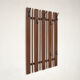 Wooden and metal wall coat rack, 1960