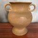 Antique vase with handles rhodes france ceramic beige vintage