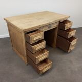 Desk with oak drawers