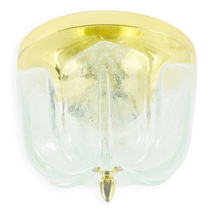 Grand plafonnier en verre - fleur
