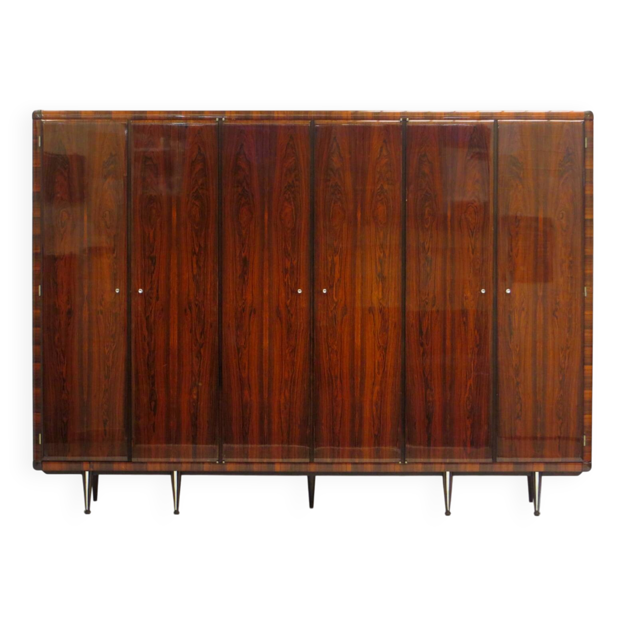 Vintage mid century modern Italian design wardrobe in rosewood, 1960s