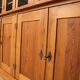 Monumental Pine School Library Bookcase from Warsaw, Poland, 1920s