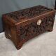 Large Camphor Wood Carved Chest, China – Mid 20th Century