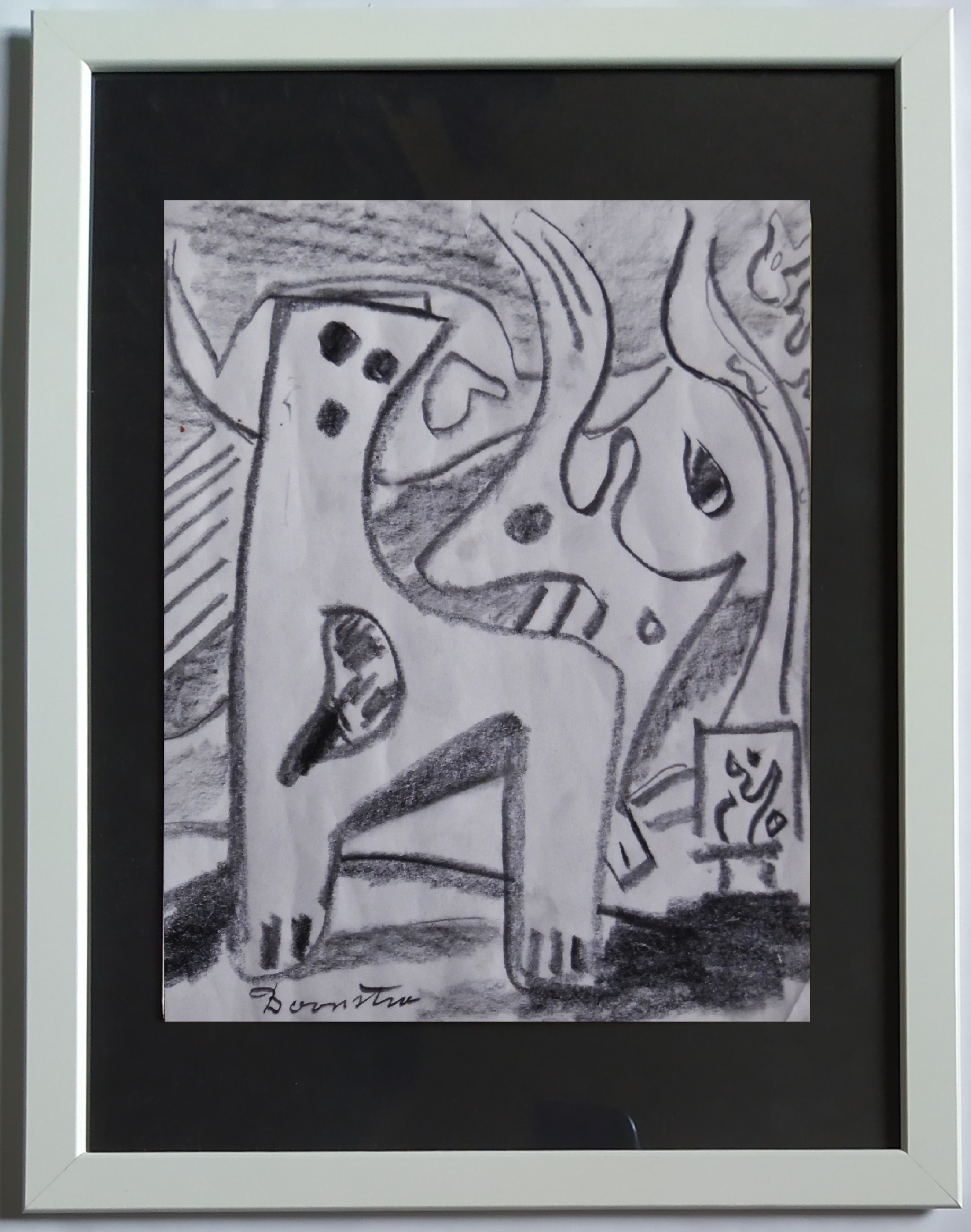 Original abstract drawings by KLAAS BOONSTRA