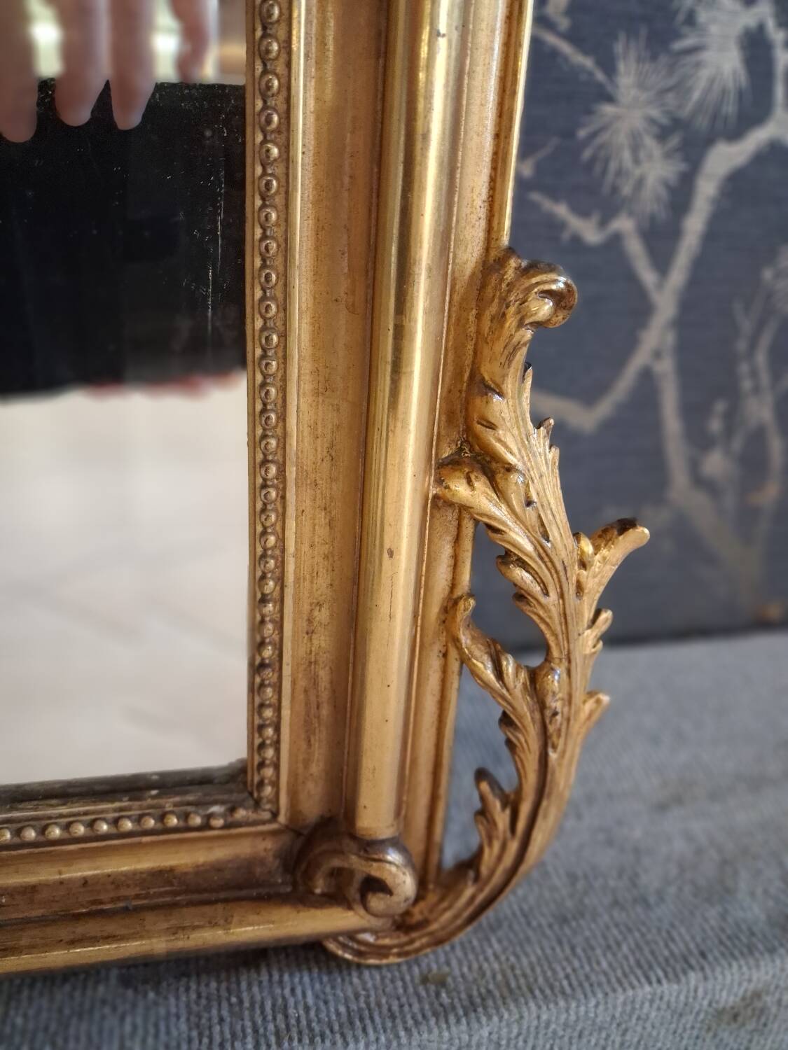 Napoleon III period mirror 220 x 125