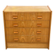 Commode scandinave 4 tiroirs en chêne 1970