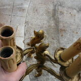 Deux paires d’appliques en bronze