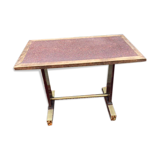 Table bistrot bois et laiton