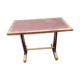 Wooden and brass bistro table